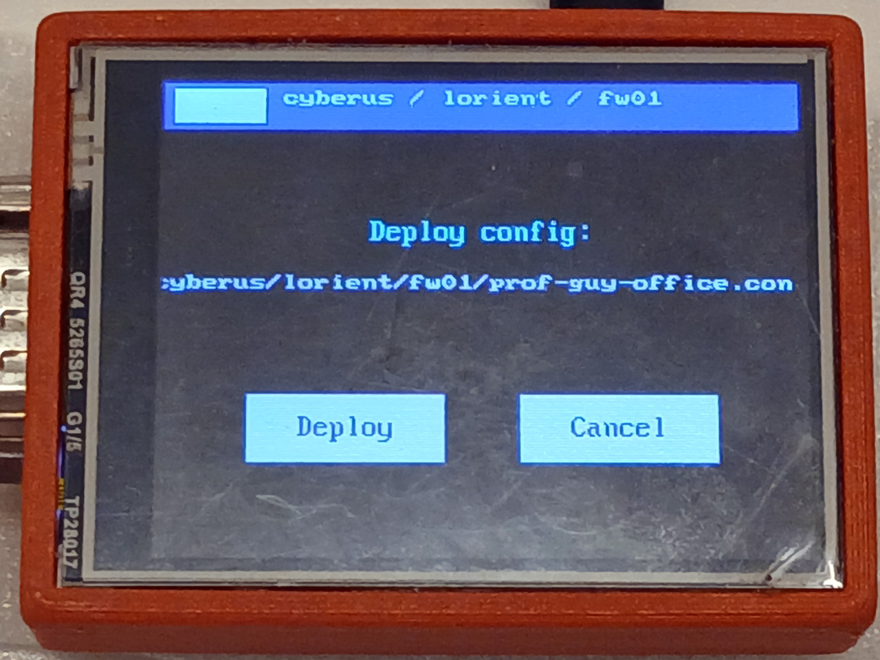 FortressFlash Deploy Confirmation UI