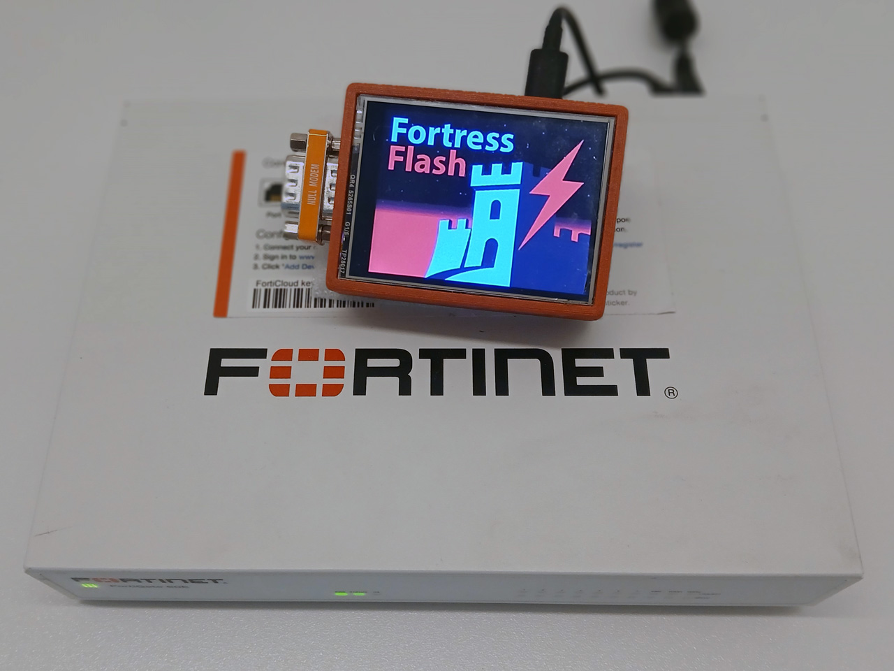 Prototype running on a FortiGate 60E